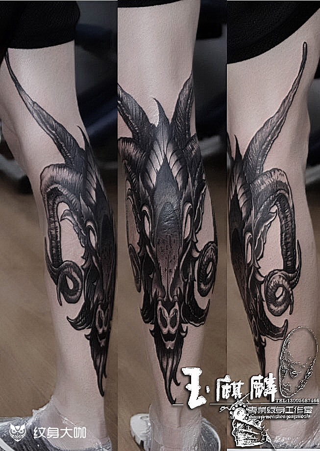 巴弗灭_纹身图案手稿图片_曹健的纹身作品集