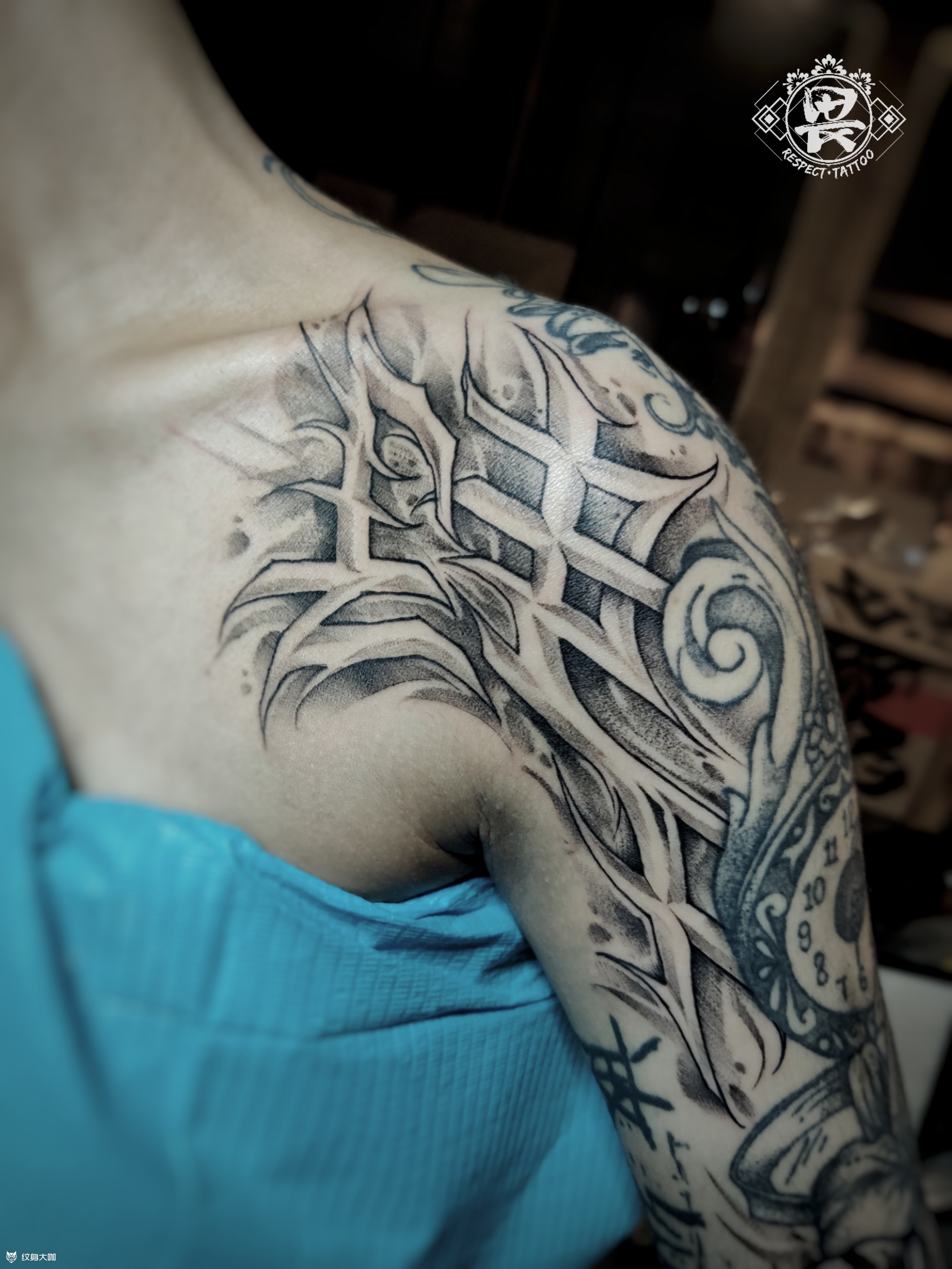 肆·意_纹身图案手稿图片_buddhist jeff的纹身作品集