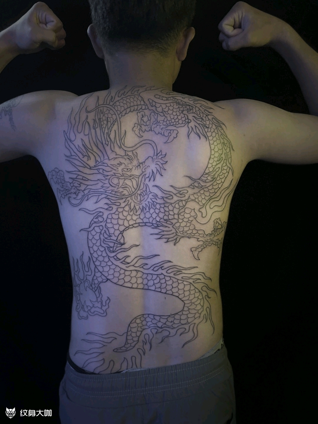法海满背纹身图片图片