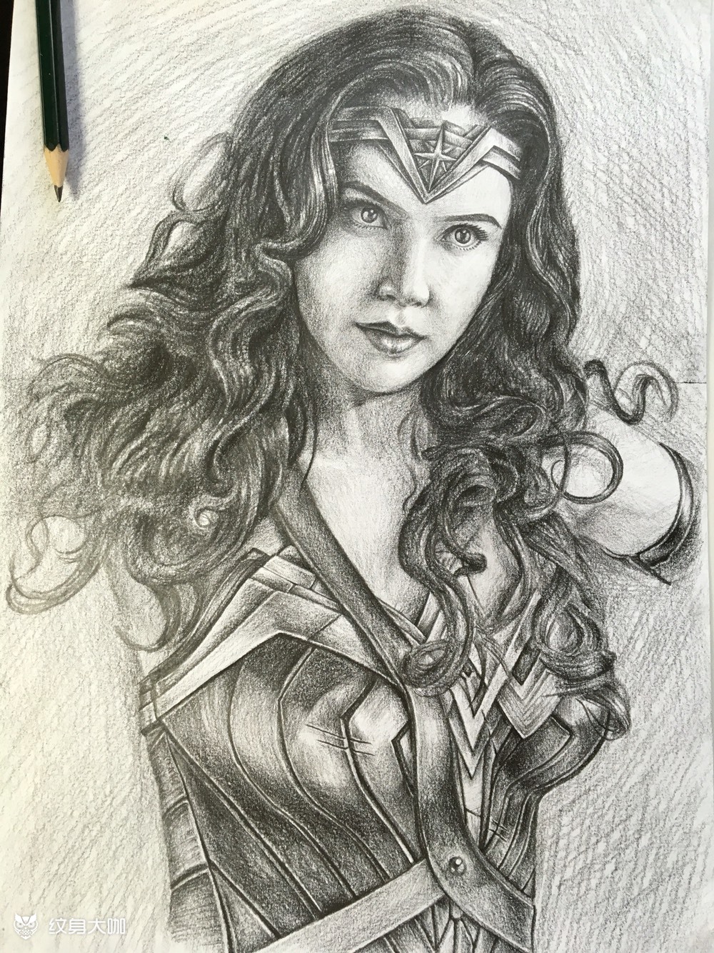 神奇女侠_纹身图案手稿图片_执念的纹身作品集