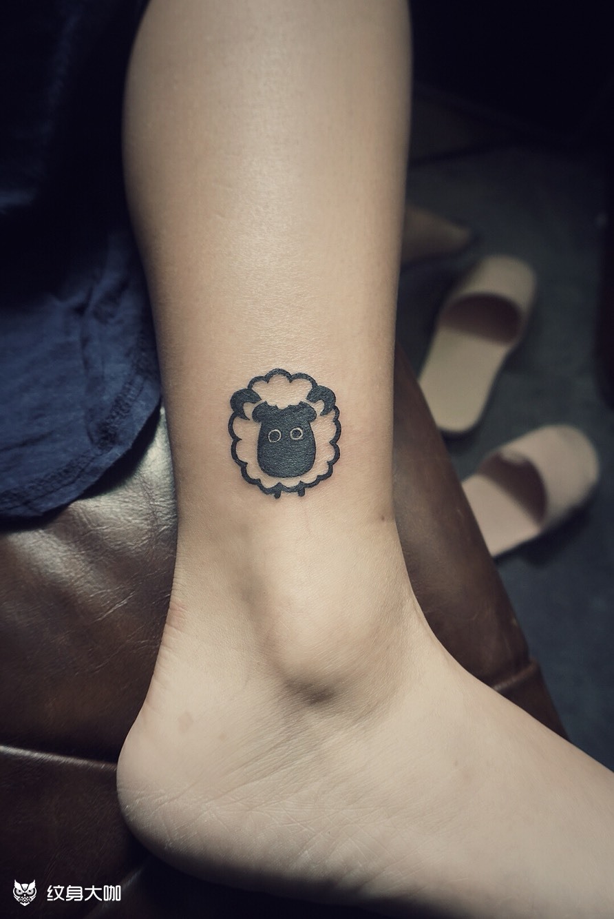 小羊_纹身图案手稿图片_罗世豪的纹身作品集