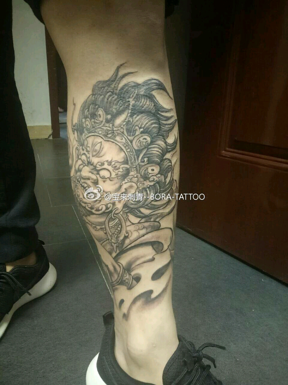 大黑天神_纹身图案手稿图片_尹宝来的纹身作品集
