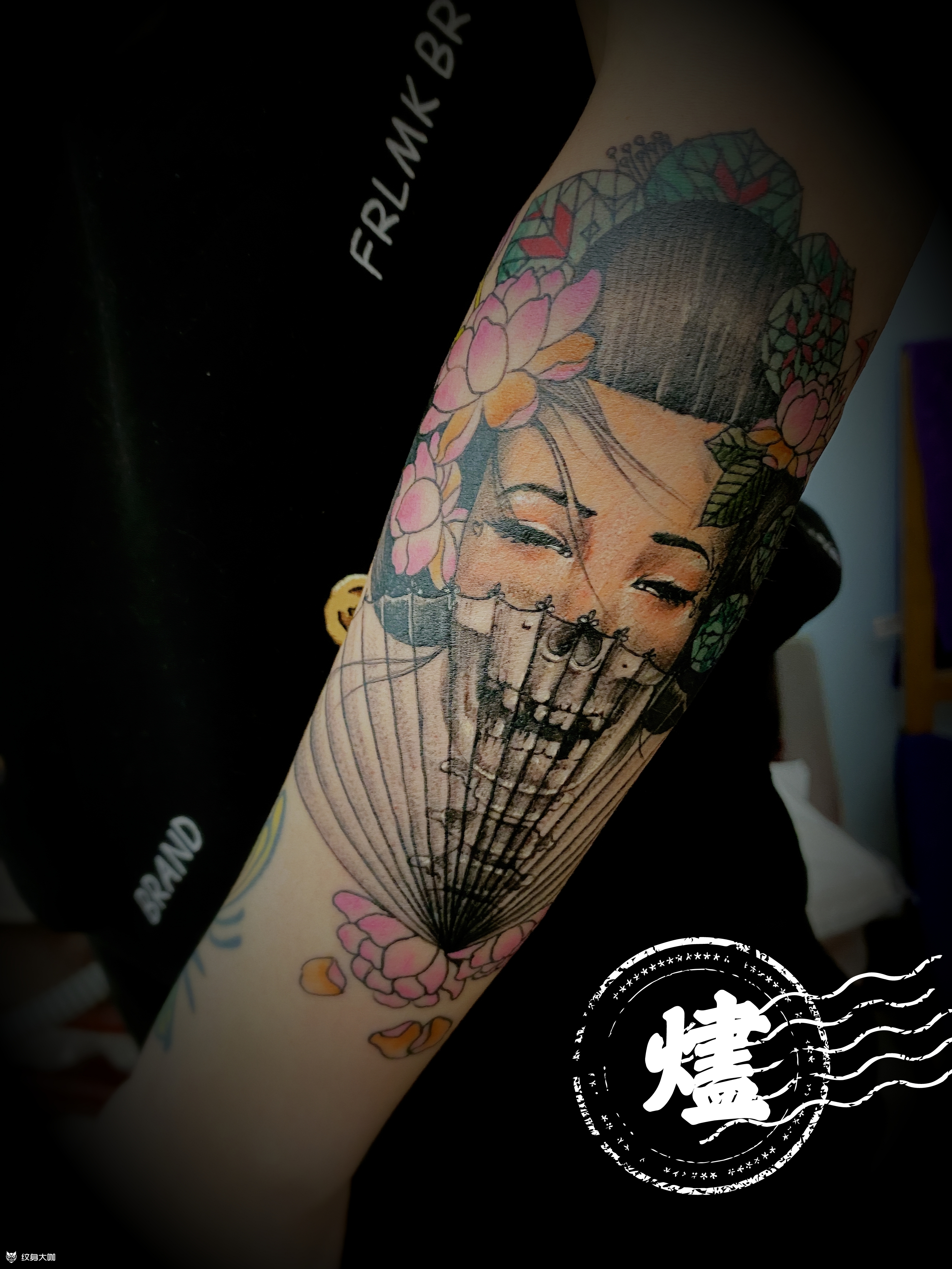 艺伎_纹身图案手稿图片_烬 的纹身作品集