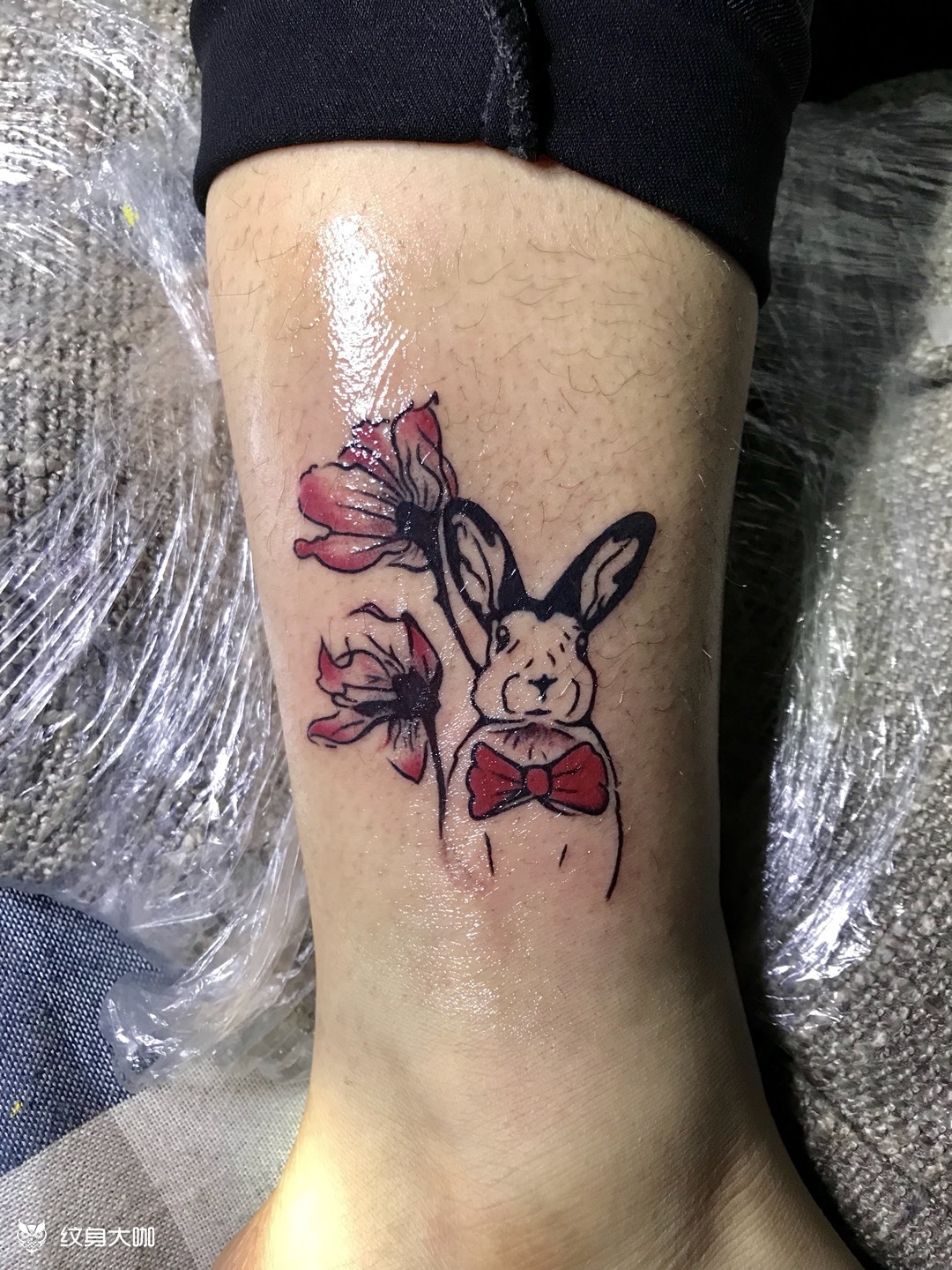 兔子_纹身图案手稿图片_瑞瑞的纹身作品集