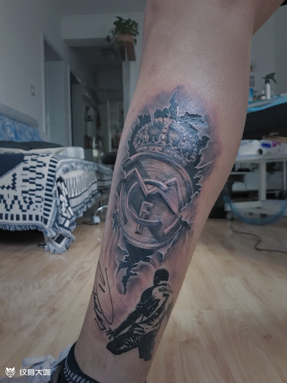皇马c罗_纹身图案手稿图片_马凯业的纹身作品集
