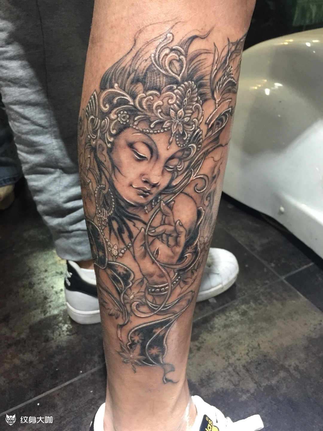 度母_纹身图案手稿图片_金子的纹身作品集