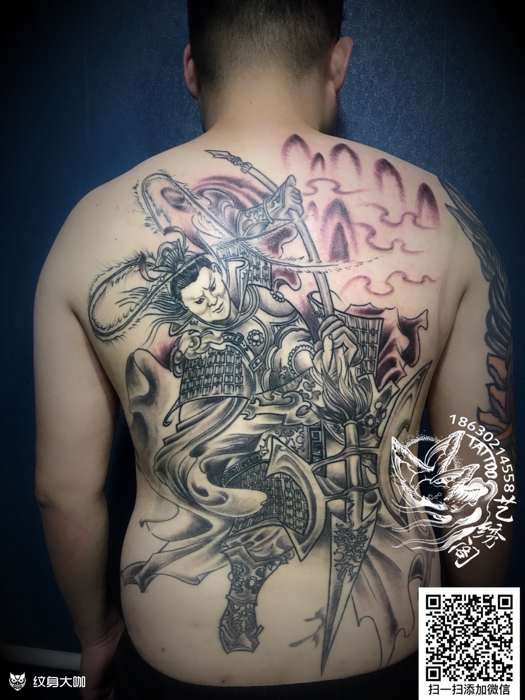 吕布_纹身图案手稿图片_rcl的纹身作品集