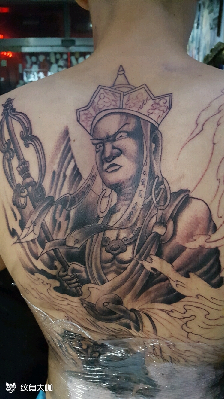 地藏王纹身手稿图片