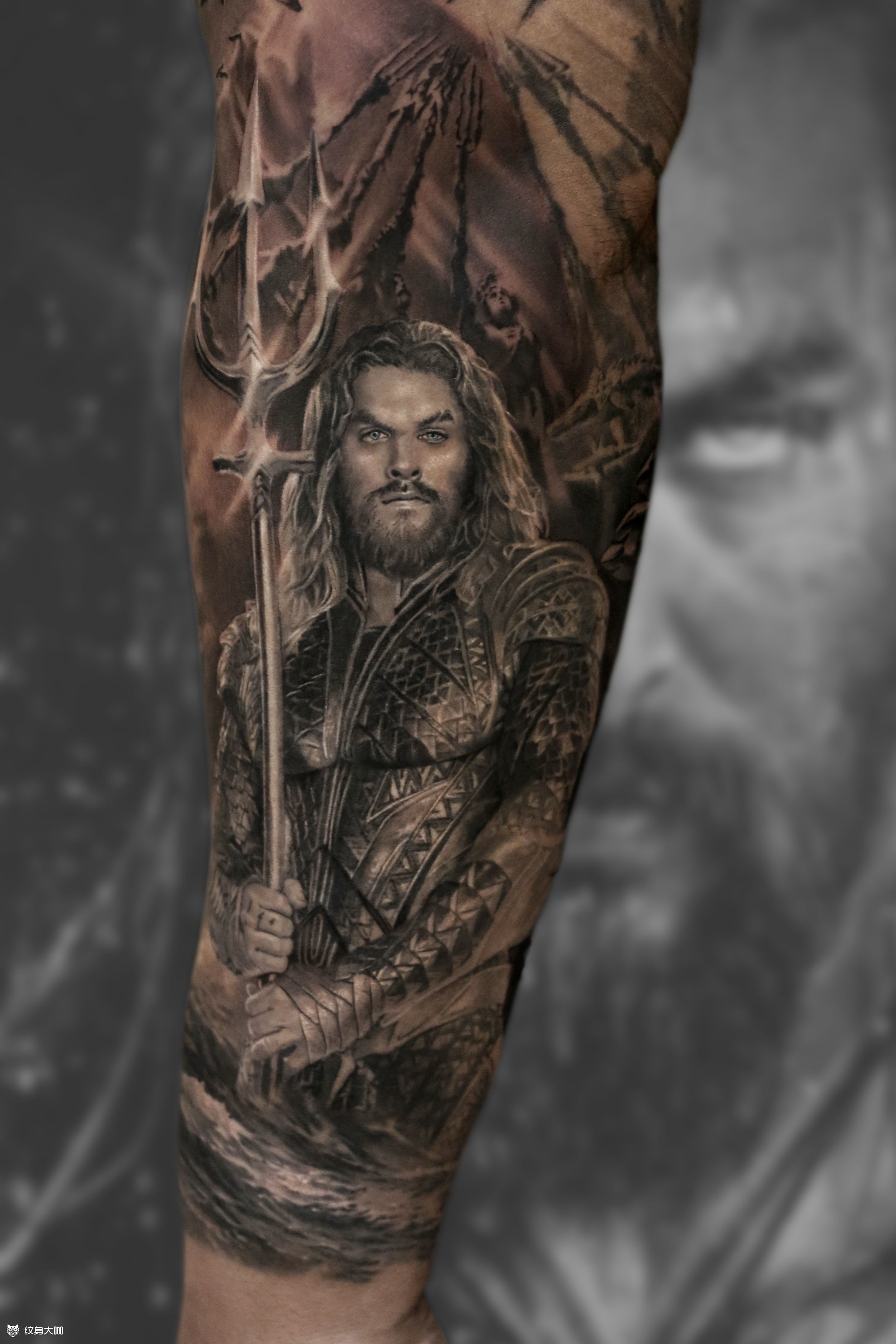 海王-耗时两天海王为恢复后 _纹身吧社区 - 纹身大咖