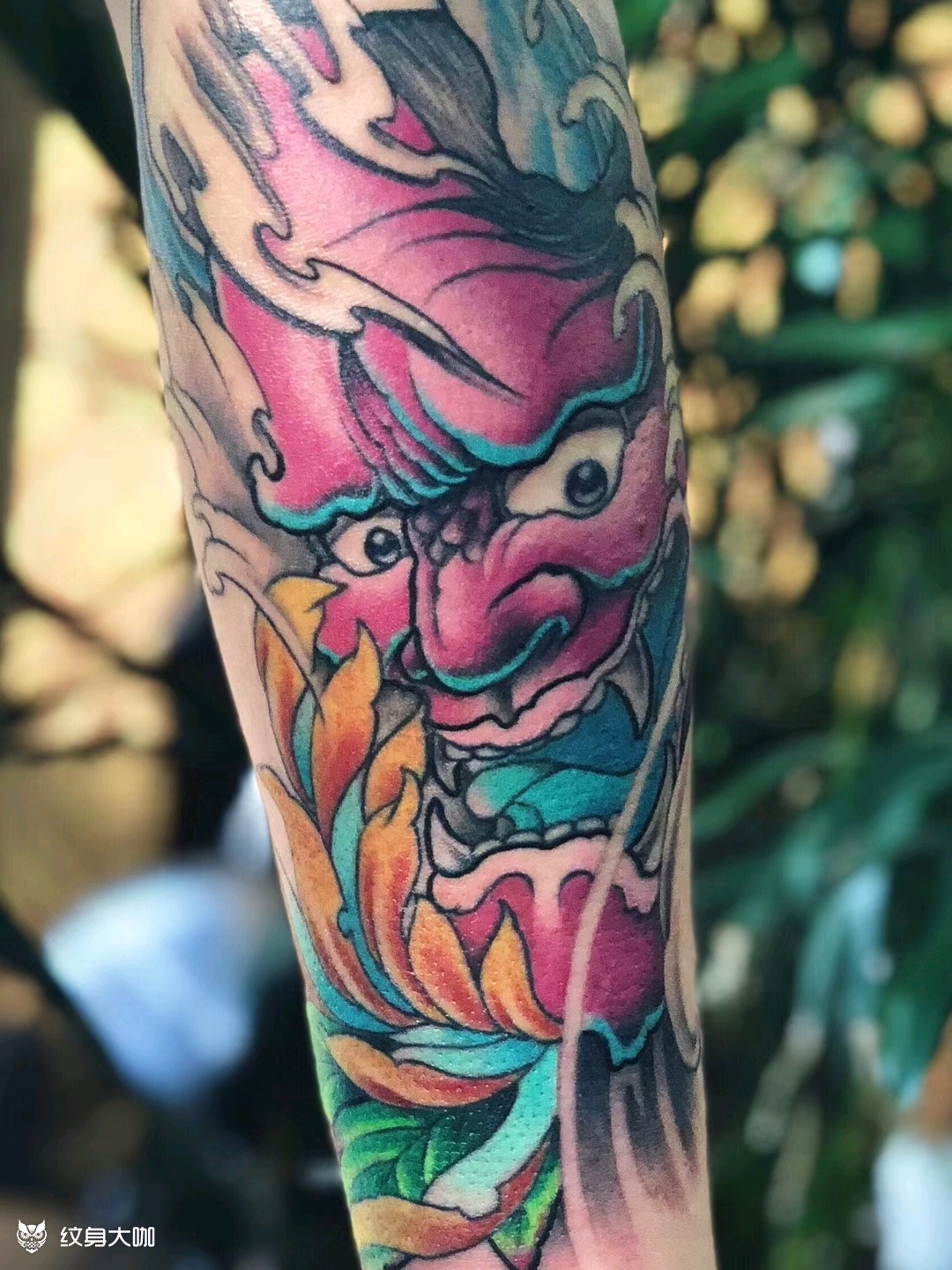 小臂般若_纹身图案手稿图片_刺道的纹身作品集