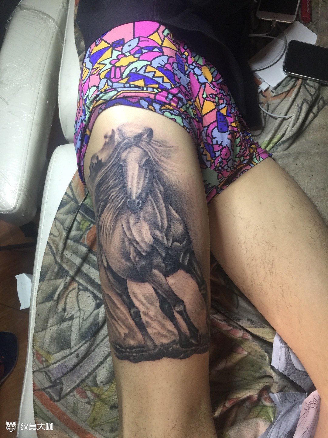 马_纹身图案手稿图片_马帅的纹身作品集