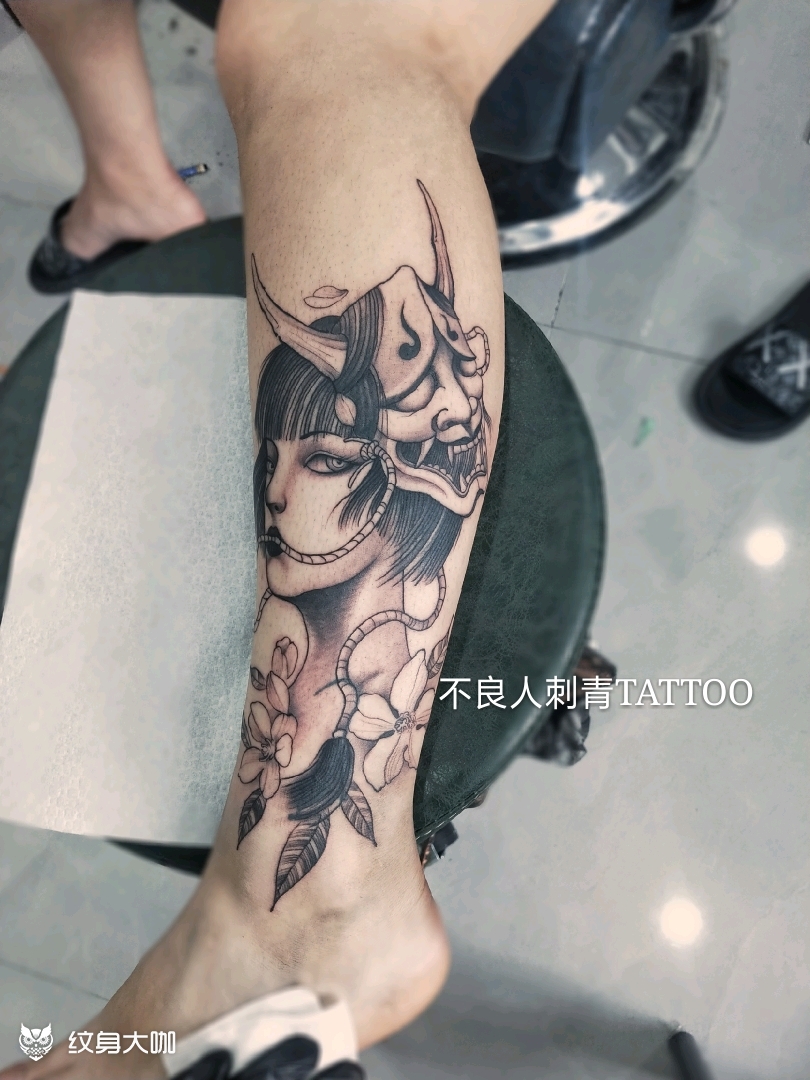 艺伎_纹身图案手稿图片_ll的纹身作品集