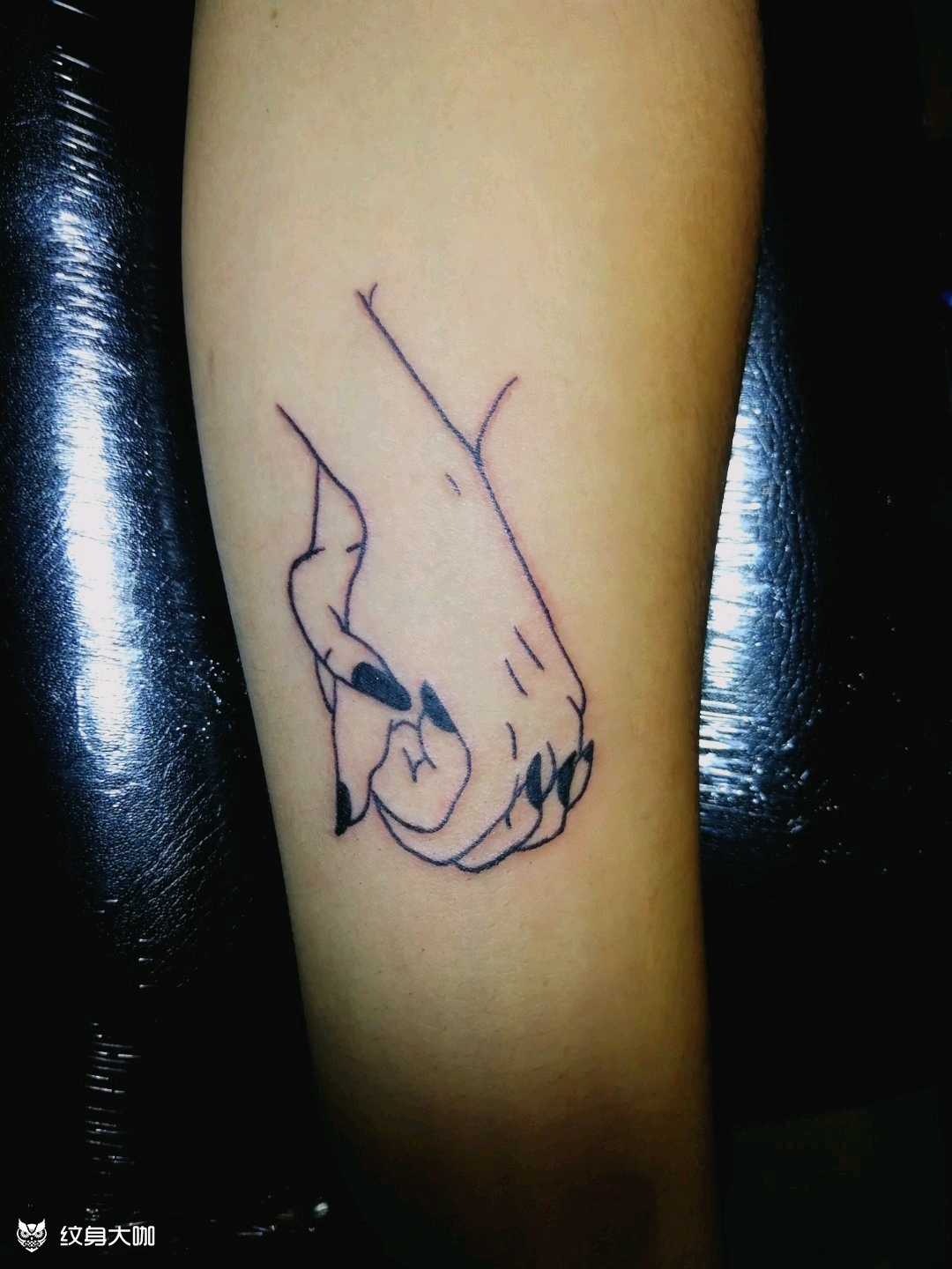 手牵手_纹身图案手稿图片_阿斌的纹身作品集