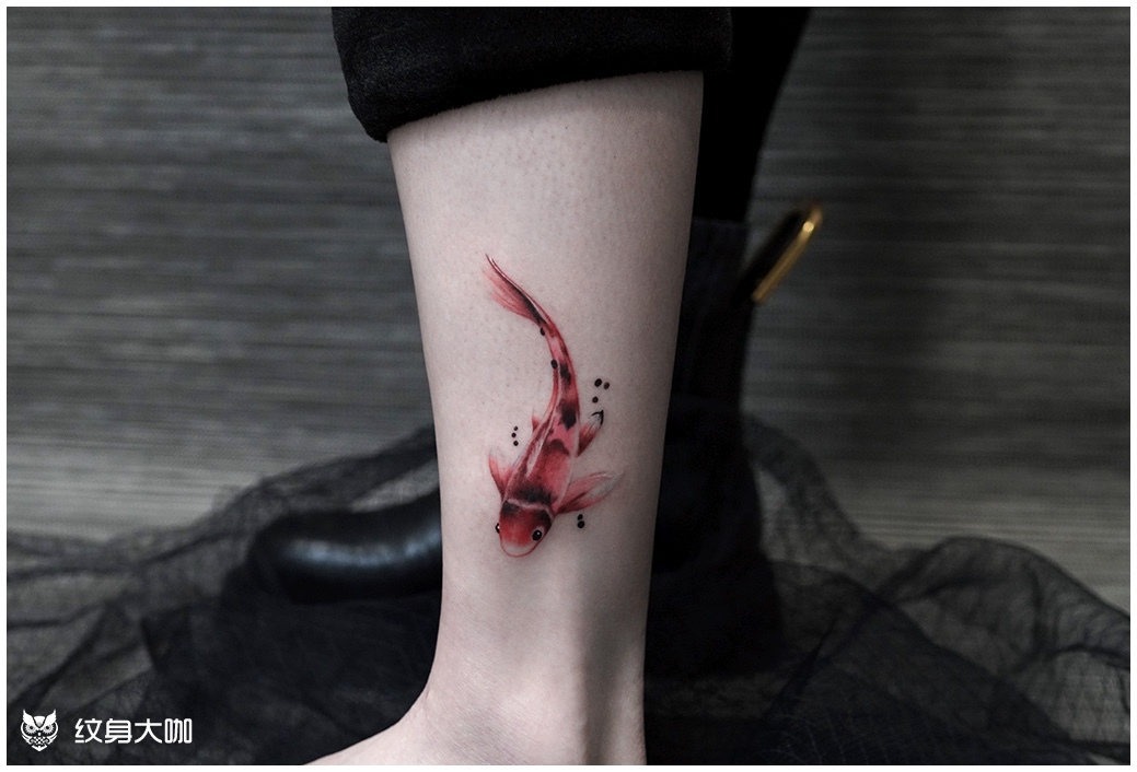 小锦鲤_纹身图案手稿图片_k.long的纹身作品集