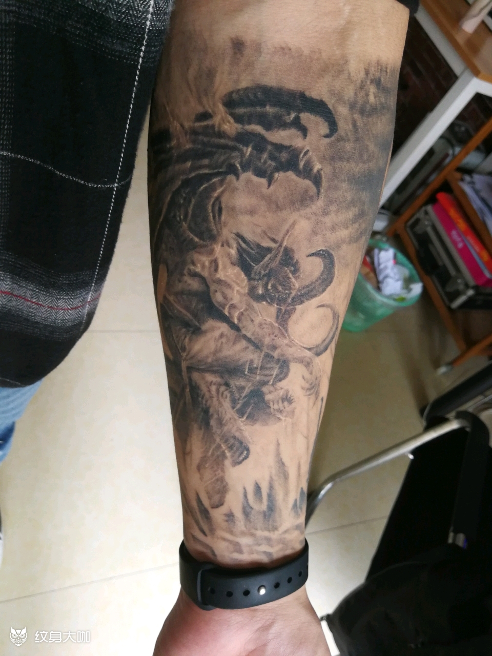 伊利丹恢复_纹身图案手稿图片_青艺的纹身作品集