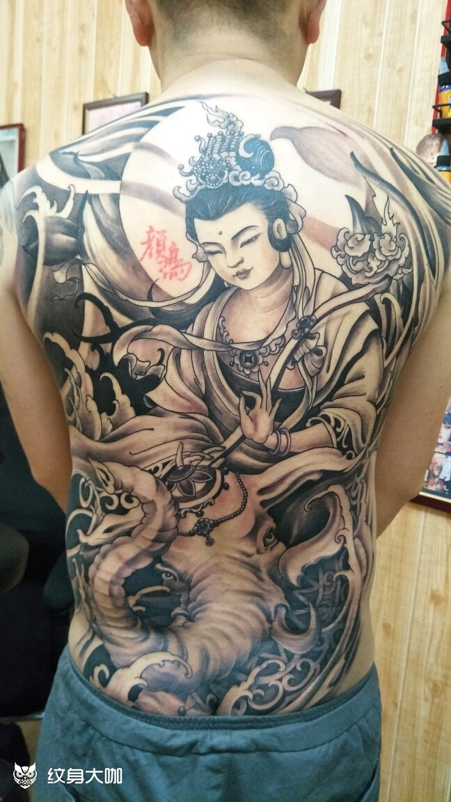 普贤_纹身图案手稿图片_颜鸿的纹身作品集