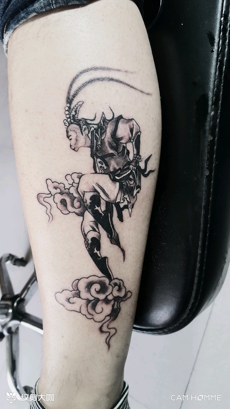 猴_纹身图案手稿图片_海港的纹身作品集