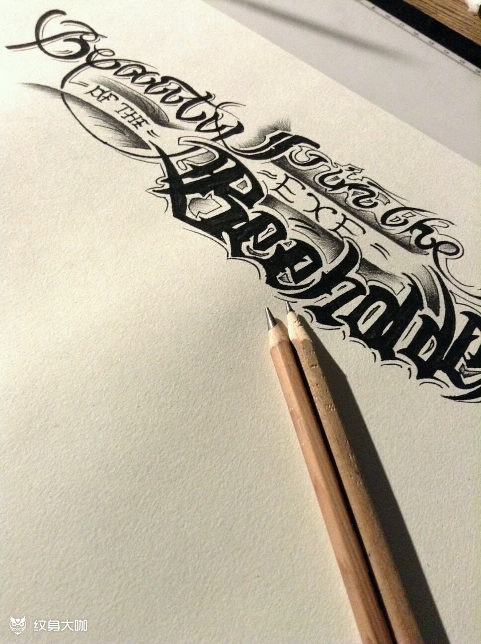 花体英文奇卡诺