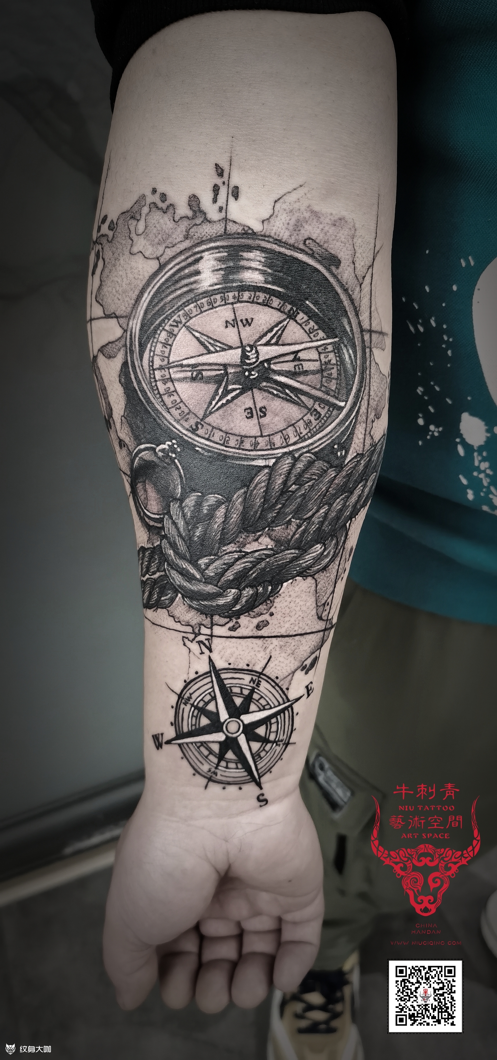 航海系列_纹身图案手稿图片_牛晋北的纹身作品集