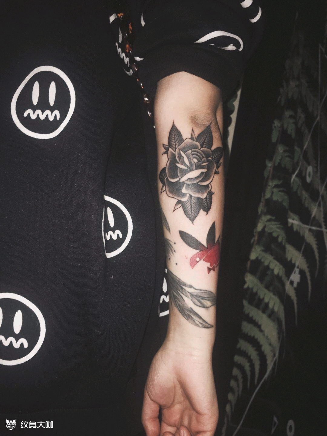 old school花_纹身图案手稿图片_v.v的纹身作品集