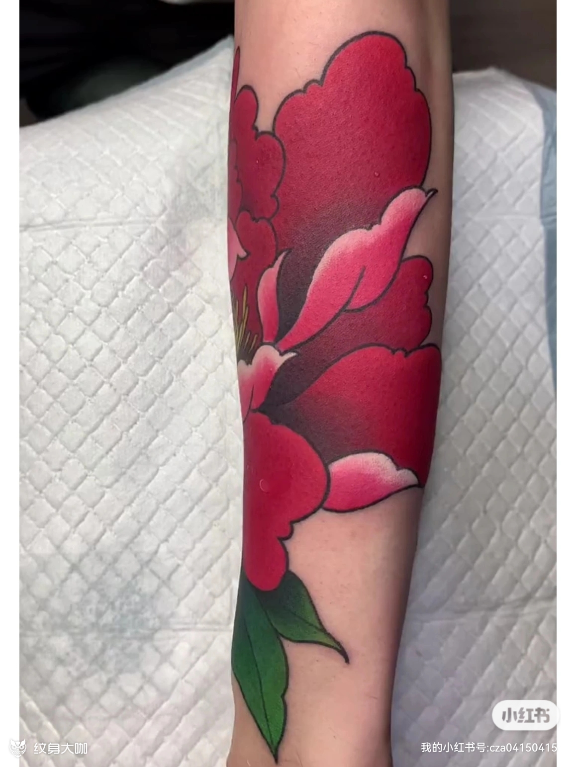 重彩牡丹_纹身吧社区 - 纹身大咖