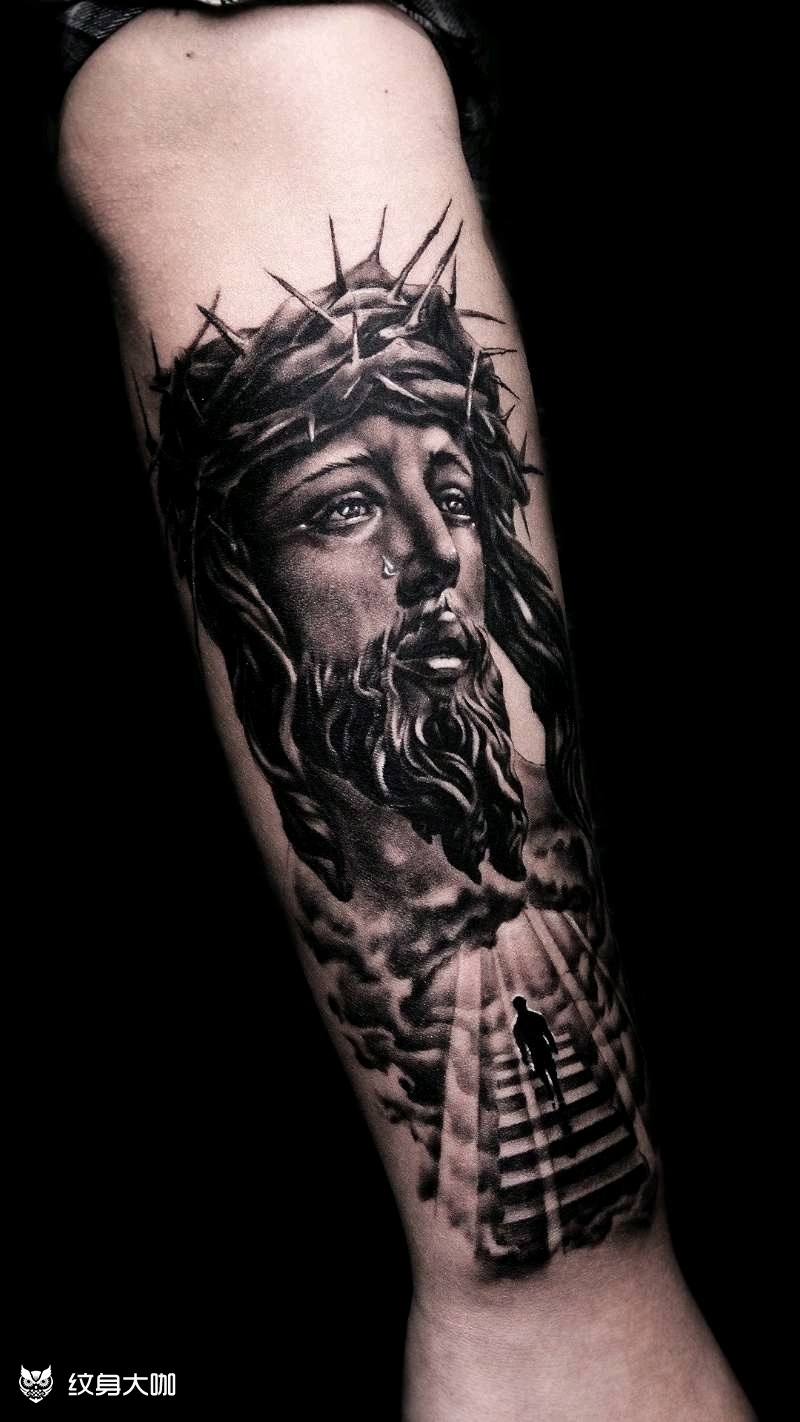 耶稣_纹身图案手稿图片_-12的纹身作品集