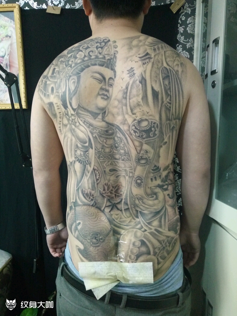文殊菩萨_纹身图案手稿图片_宋涛的纹身作品集