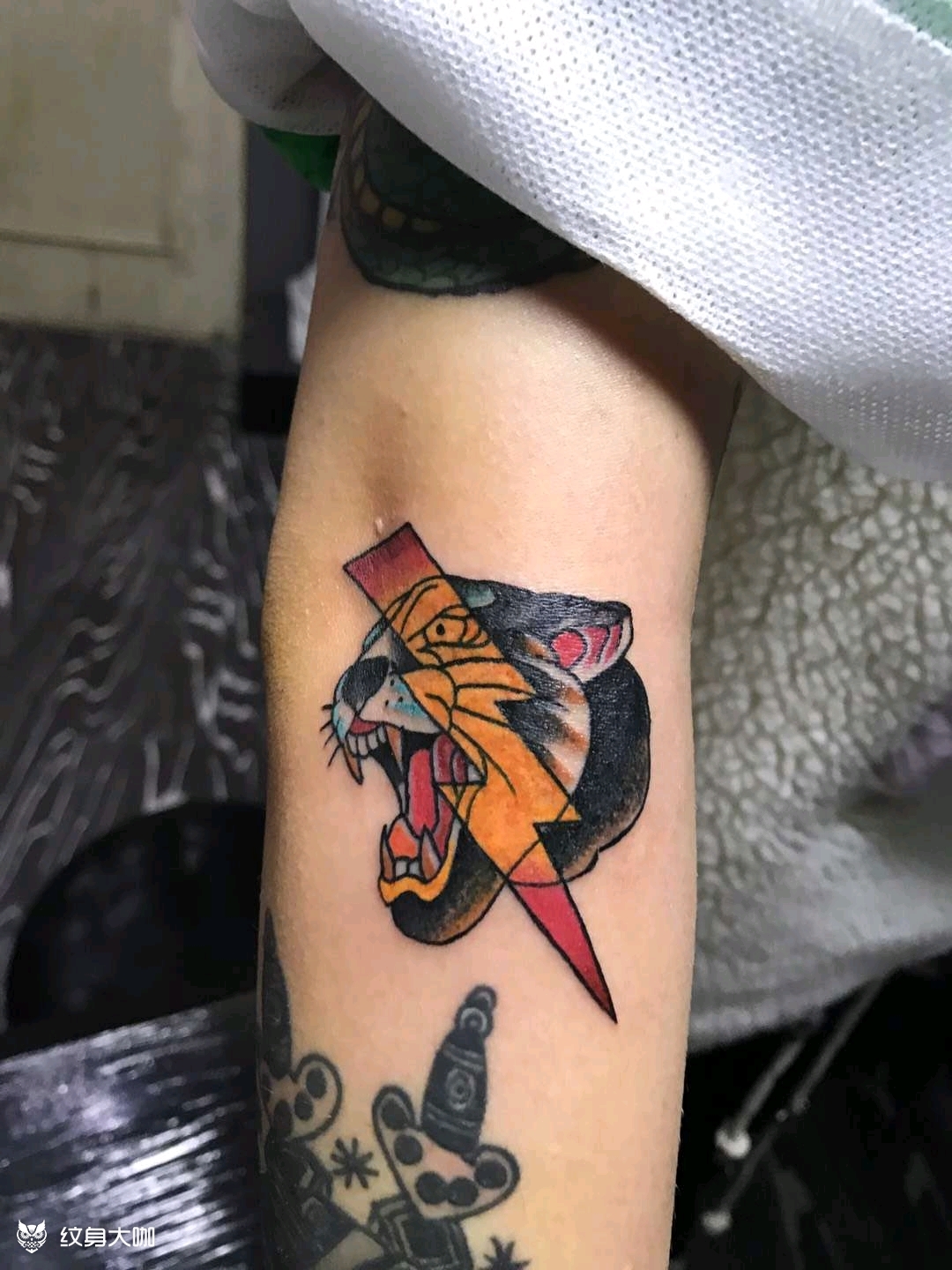 school虎头_纹身图案手稿图片_刘羽桥的纹身作品集