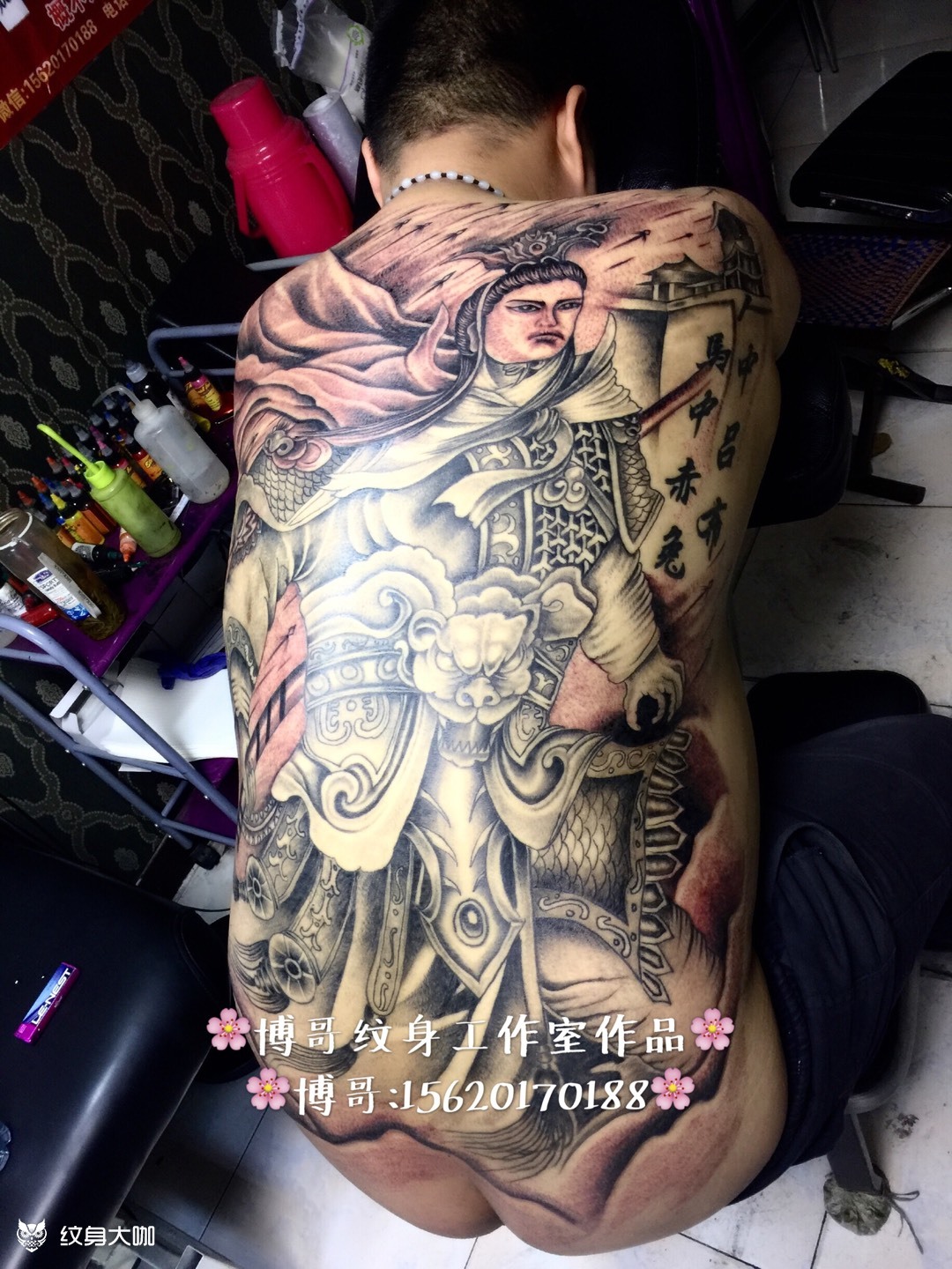 吕布_纹身图案手稿图片_孙博的纹身作品集