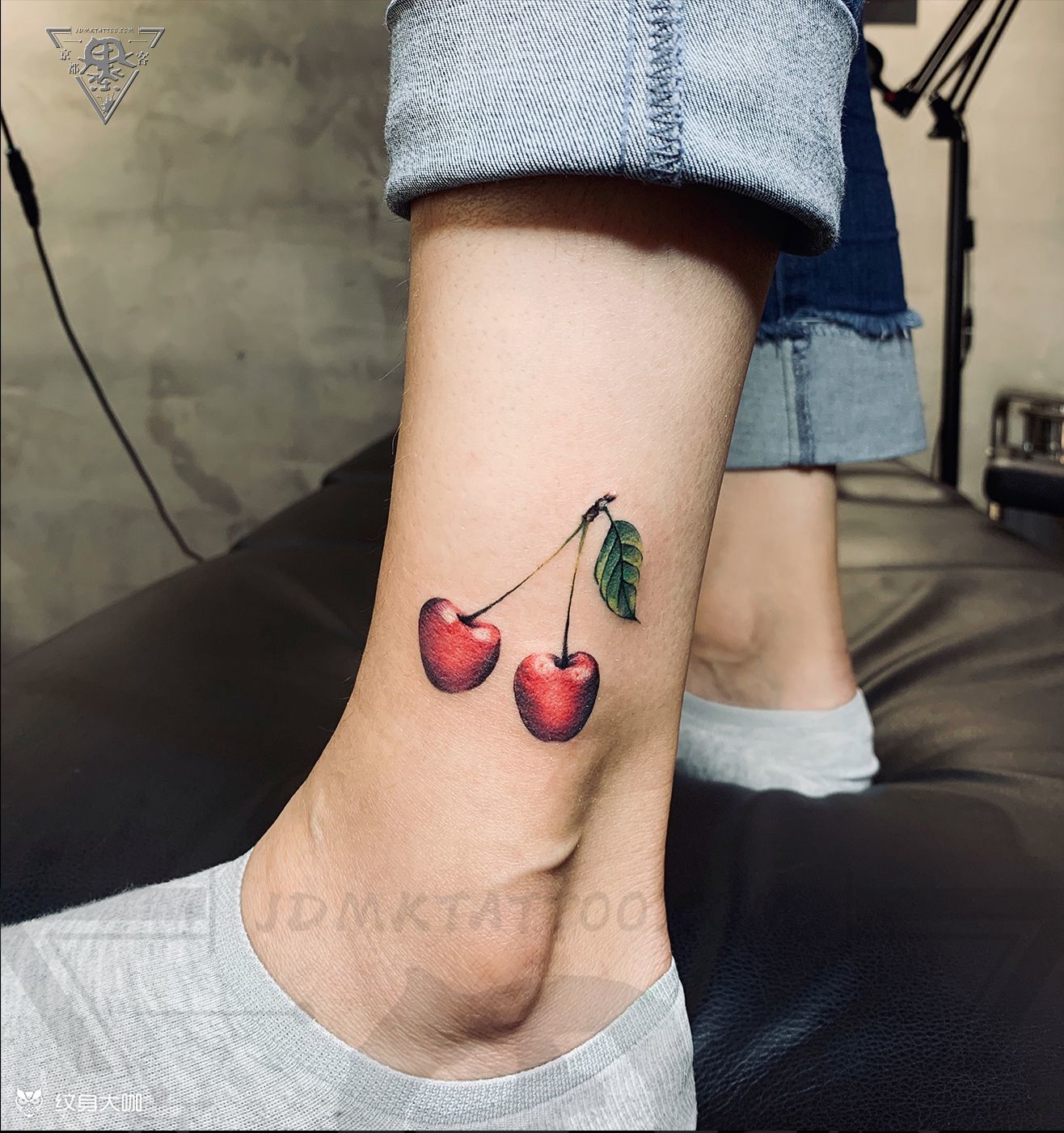 纹身/刺青/樱桃_纹身图案手稿图片_娟姐的纹身作品集