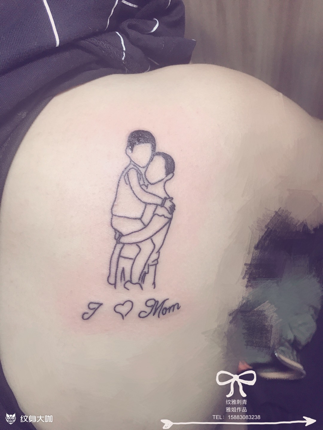 对妈妈的爱_纹身图案手稿图片_广州川刺小妖的纹身作品集