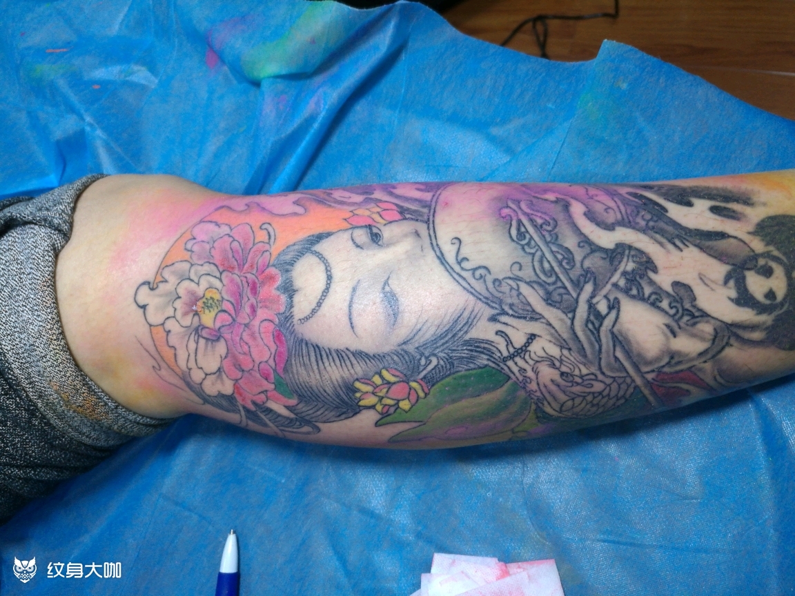 艺姬_纹身图案手稿图片_mario的纹身作品集