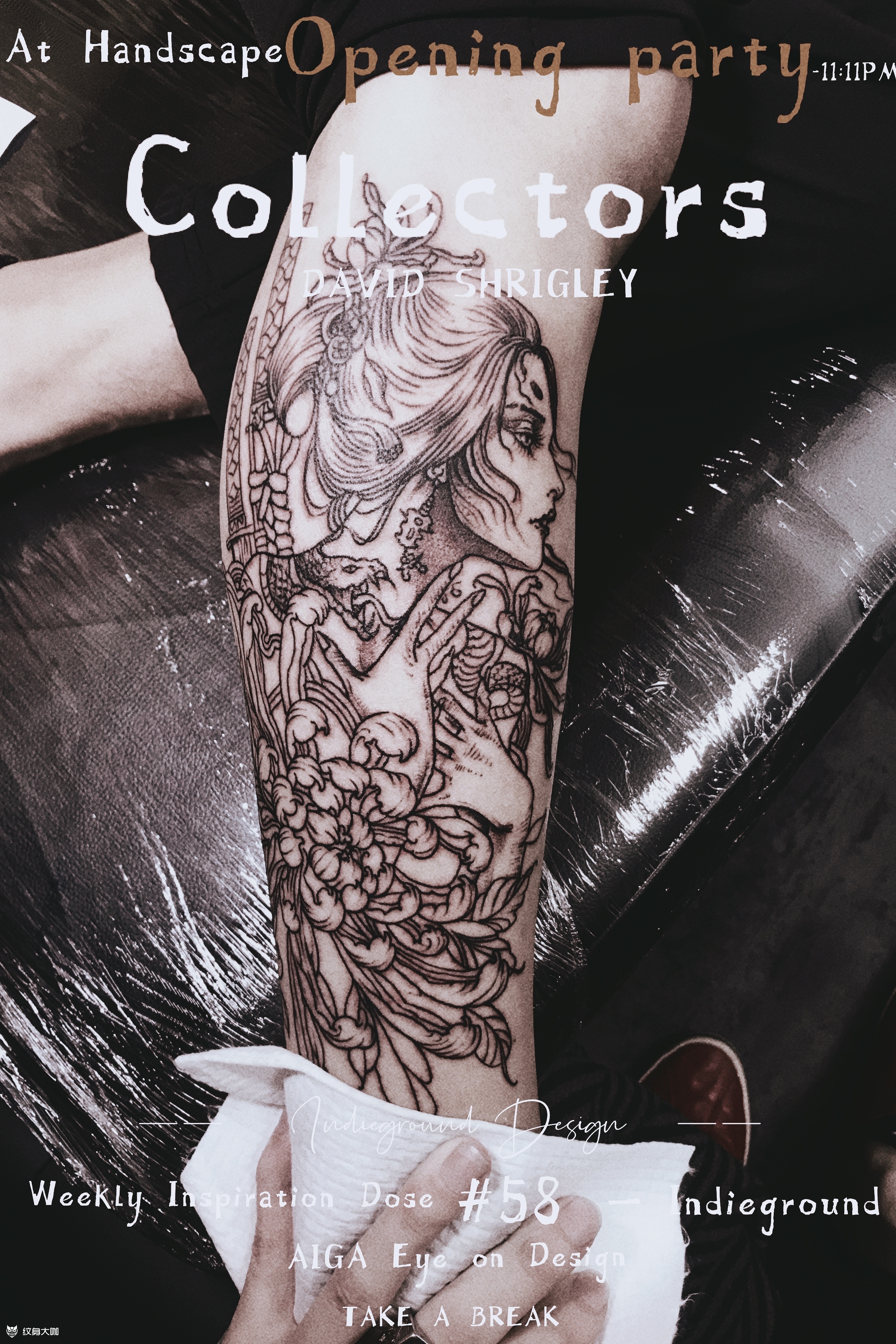 女 武士_纹身图案手稿图片_小剑的纹身作品集