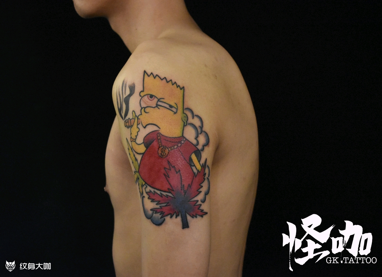 辛普森_纹身图案手稿图片_蛙蛙的纹身作品集