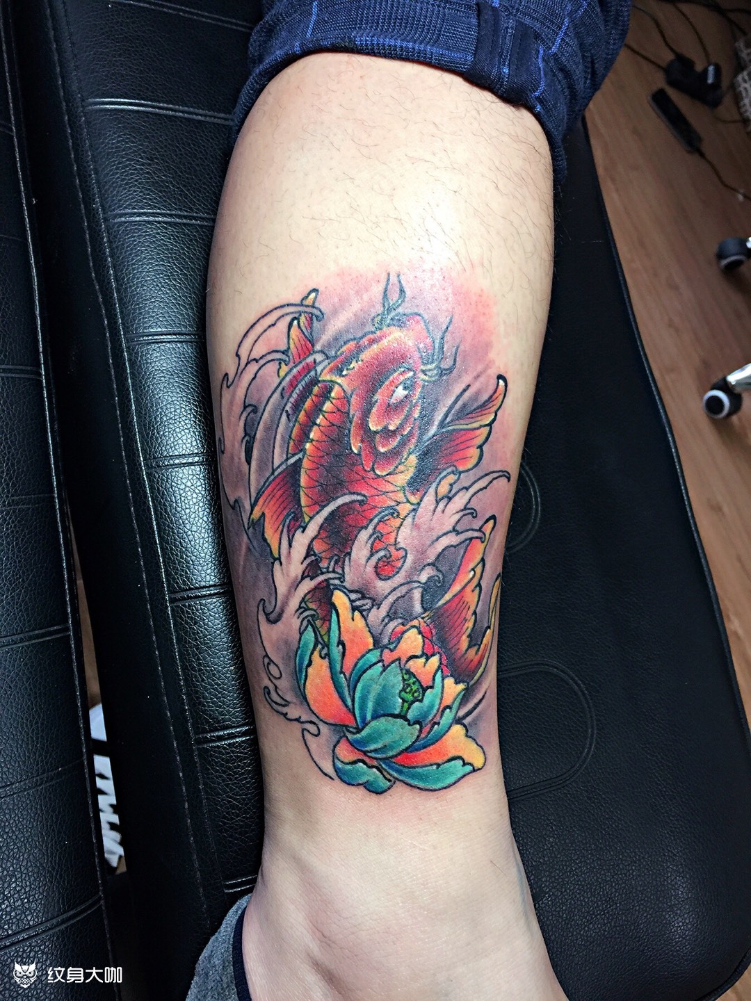 招财鱼_纹身图案手稿图片_杏姐的纹身作品集