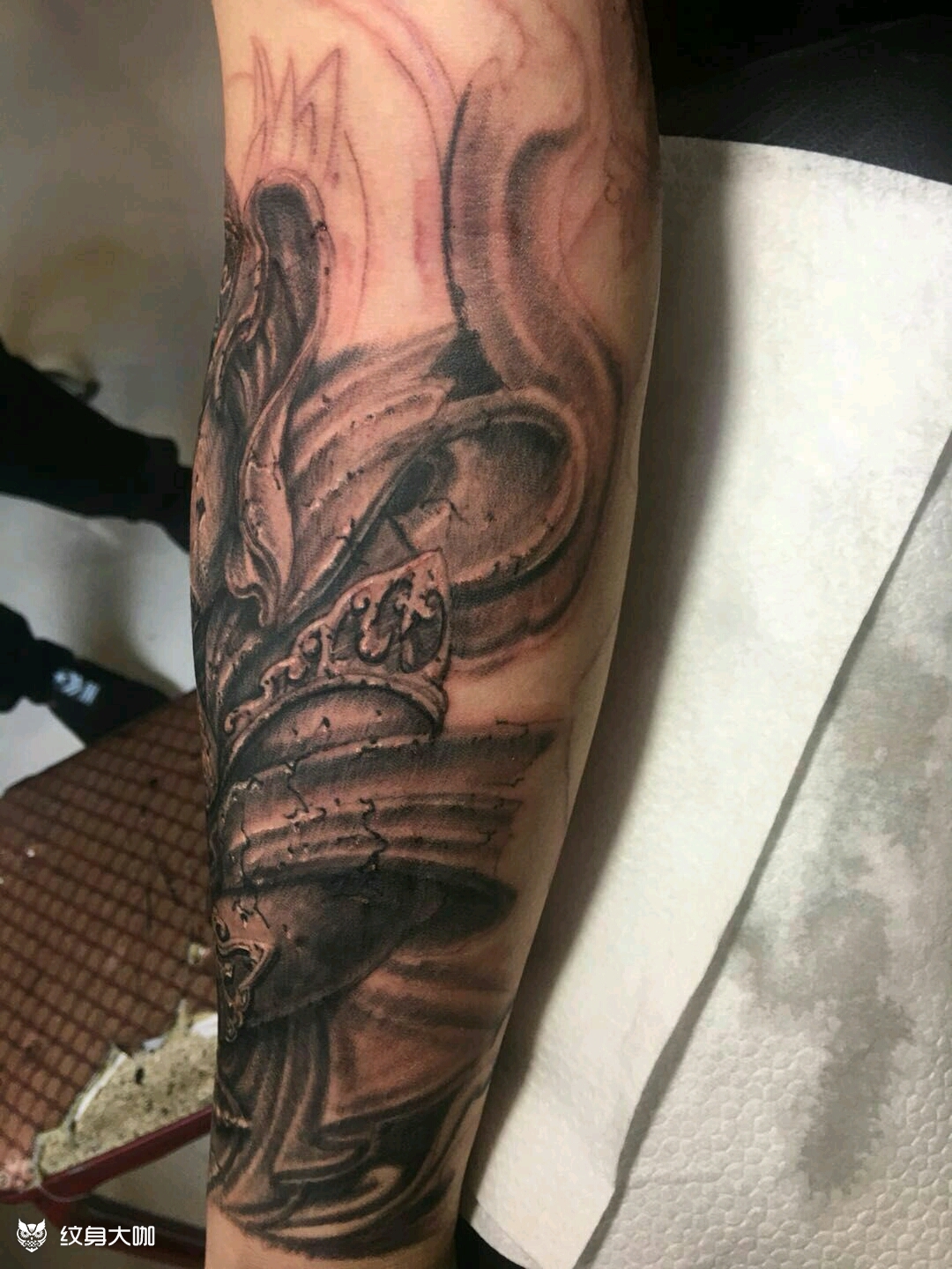 石雕风格象神_纹身图案手稿图片_厚君的纹身作品集