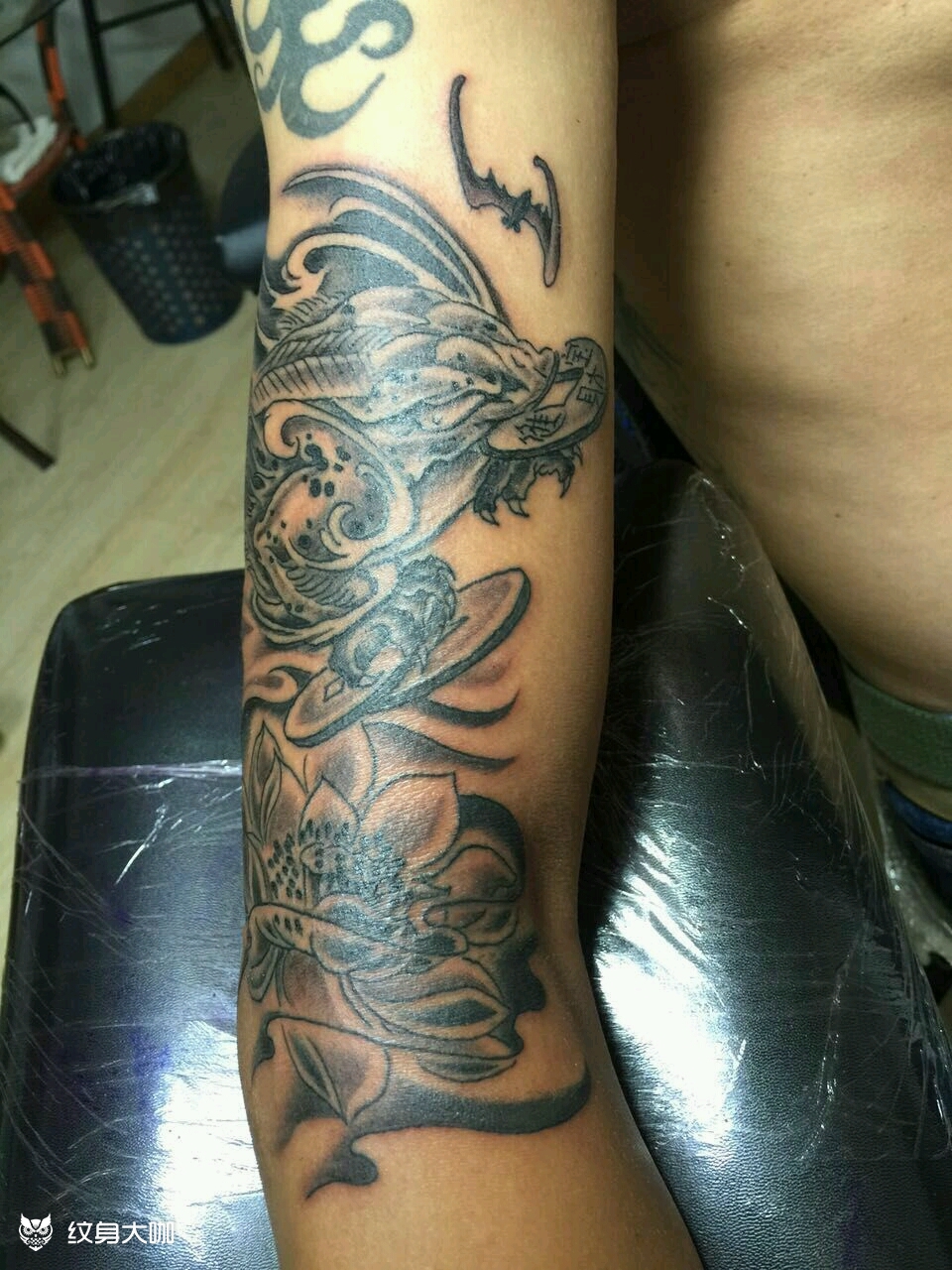 招财金蟾_纹身图案手稿图片_郭磊的纹身作品集