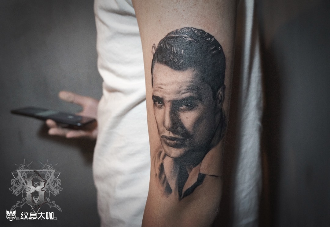马龙白兰度_纹身图案手稿图片_潘阳的纹身作品集