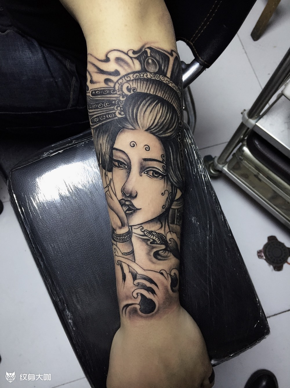 包小臂_纹身图案手稿图片_一哥的纹身作品集