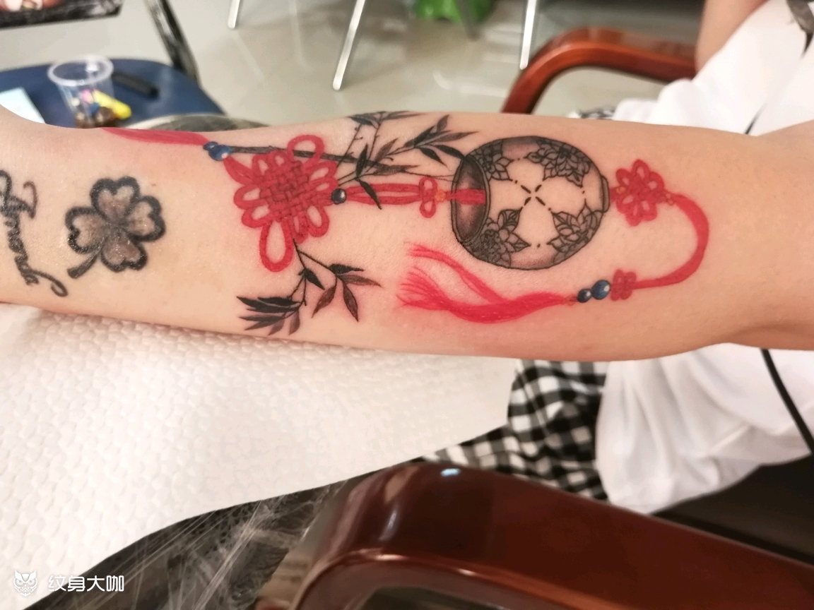 中国结_纹身图案手稿图片_楚晓的纹身作品集